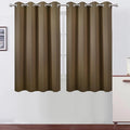 LEMOMO Brown Thermal Blackout Curtains/52 x 54 Inch/Set of 2 Panels Room by Lemomo