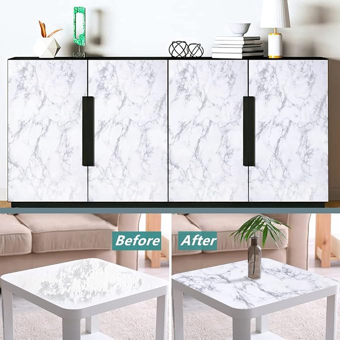 Arthome 60 x 508 cm Peel and Stick Marble Contact Paper, Self-Adhesive - Image 5