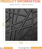 LEVOWAY 33 Pack 3D Wall Panels for Interior Wall Decor, Wall Covering Panles - Image 5