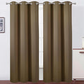 LEMOMO Brown Thermal Blackout Curtains/42 x 95 Inch/Set of 2 Panels Room by Lemomo
