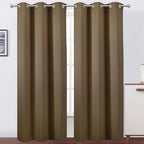 LEMOMO Brown Thermal Blackout Curtains/42 x 84 Inch/Set of 2 Panels Room by Lemomo