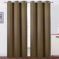 LEMOMO Brown Thermal Blackout Curtains/38 x 84 Inch/Set of 2 Panels Room by Lemomo