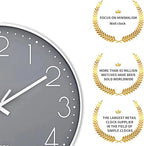 SIN&MI Wall Clock Silent & Non Ticking Modern Quartz Battery Operated Digital - Image 2