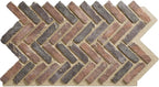 EverStone Herringbone Faux Brick Panel, 46 1/2"W x 25 1/4"H x 1"D, Horizon Color by EkenaMillwork