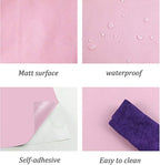 Safiyya 984.2"x17.7" Pink Peel and Stick Wallpaper Solid Color Contact Paper - Image 7