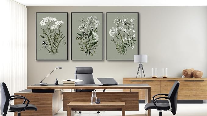 Large Flowers Canvas Wall Art - Image 5
