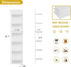 Qupui 6-Tier Wall Shelf with RGB LED Lights - Image 2