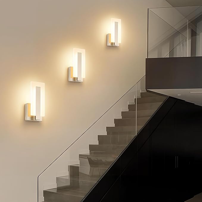 Joosenhouse LED Wall Sconce Set of 2, Hardwired Dimmable Wall Mounted Lights - Image 7