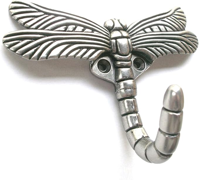 Dragonfly Hooks Wall Mounted Cloak Rack, Animal Heavy Duty Vintage Decorative - Image 3