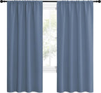 NICETOWN Stone Blue Blackout Curtains - Image 2