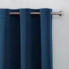 LEMOMO Blackout Curtains 52 x 120 Inch Long Navy Blue Curtains Set of 2 Panels - Image 6