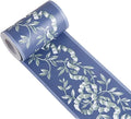 UPREDO Royal Blue Floral Wall Border Peel and Stick Ceiling Border Wallpaper by UPREDO