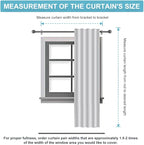 RYB HOME Living Room Window Curtains, Back Tab 2 Hanging Top, Thermal Insulated - Image 7
