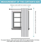 RYB HOME Decorative Room Darkening Curtains, Large Window Curtain Set - Image 8