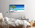 Baisuart-Large Canvas Wall Art Summer Ocean Waves Coconut Trees on Sands Beach - Image 5