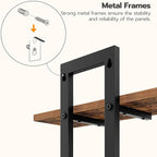 HOOBRO Floating Shelves, 15 Inch Wall Shelf Set of 3, Wall Mounted Storage - Image 6