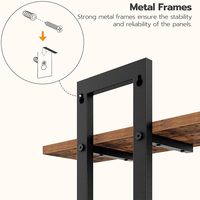 HOOBRO Floating Shelves, 15 Inch Wall Shelf Set of 3, Wall Mounted Storage - Image 6