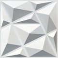 MIX3D 33 Pack 3D Wall Panels, Modern Diamond Textured Design by MIX3D