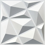 MIX3D 33 Pack 3D Wall Panels, Modern Diamond Textured Design by MIX3D