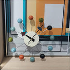 Wood Ball Wall Clock Mid Century Modern Silent Non Ticking Battery Operated 13 - Image 8