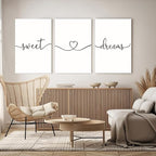 GUBIYU Sweet Dreams Wall Art Above Bed Decor - Image 2