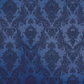 Tempaper Textured Metallic Blue Damsel Removable Peel and Stick Damask Wallpaper by TempaperCo