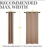 NICETOWN Short Window Treatment Thermal Insulated Solid Grommet Blackout - Image 7