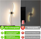 Daunton Modern Black Plug in Wall Sconces Set of 2 - Image 3