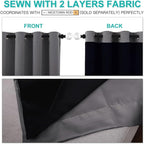 NICETOWN 100% Blackout Curtains - Image 5
