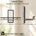 Sbosbo Floating Shelves for Wall, Plant Shelf Indoor, Wall Planters for Indoor - Image 3