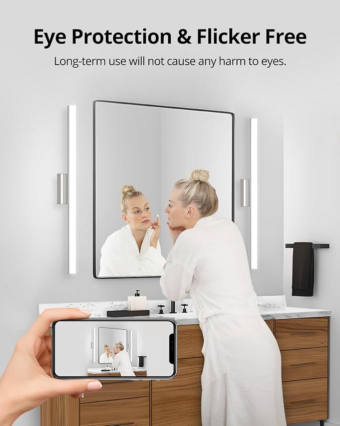 Combuh LED Vanity Lights Bar 36 Inch, 20W Bathroom Light Fixtures Over Mirror - Image 3