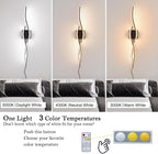 Plug in Wall Sconces Set of 2, Modern Plug in Sconce - Image 6