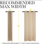 NICETOWN Thermal Insulated Eyelet Top Room Darkening Panels/Curtains/Drapes - Image 7