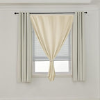 AJAZZ 100% Blackout Curtains for Bedroom Self Adhesive Curtains Temporary - Image 8
