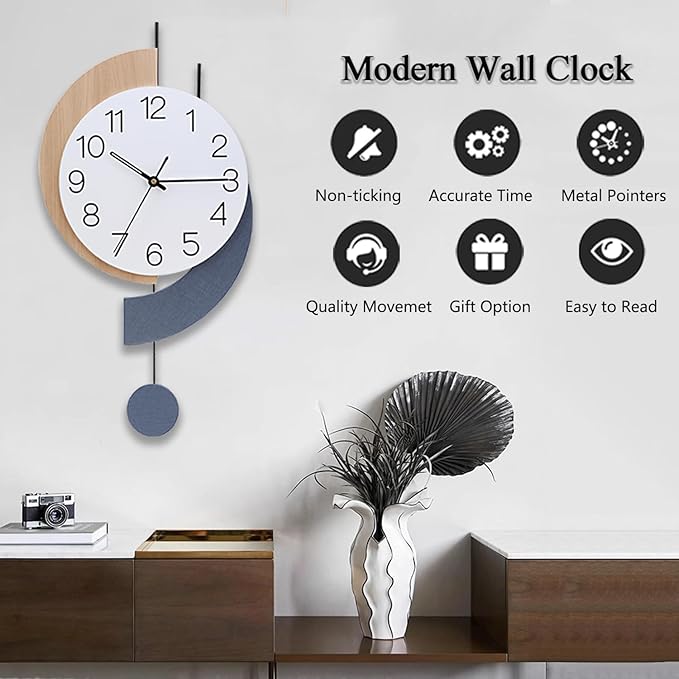 Dankeit Decorative Silent Quartz Wall Clock - Image 4