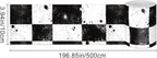 HOMETITUTE Wallpaper Border Peel and Stick Wall Border 4x196 Inch Grunge Black - Image 3