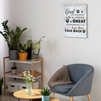 Funny Veterinarian Gifts Farmhouse Dog Canvas Wall Art Decor Veterinary Vet Gift - Image 5