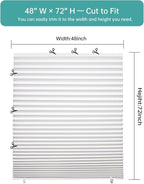 Changshade 6 Pack Temporary Shades, Pleated Paper Blinds - Image 3