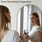 HARRITPURE 64"x21" Full Length Mirror, Arched Full Mirror, Free Standing - Image 4