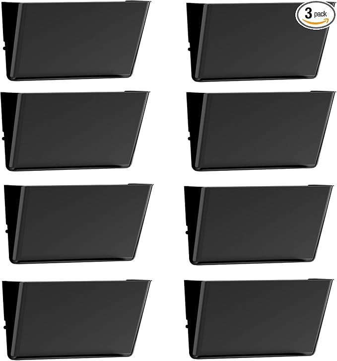 Gawerk Clear Acrylic Single Pocket, Plastic Hanging Wall Mount File Holder by Gawerk