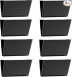 Gawerk Clear Acrylic Single Pocket, Plastic Hanging Wall Mount File Holder by Gawerk