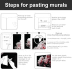 Black Peony Pink Floral Living Room Fabric Wallpaper Bedroom Bathroom Dark - Image 5