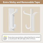 pickpiff 12 Pack Wall Hooks for Coat and Towel: 13LB Strong Adhesive Door - Image 3