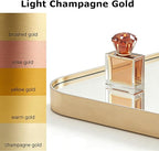 USHOWER Gold Bathroom Mirror 22"x30", Brushed Gold Rectangle Mirror - Image 4