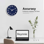 Roymnie Wall Clock, 10 Inch Silent Wall Clocks Battery Operated-Modern Non - Image 7