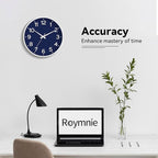 Roymnie Wall Clock, Silent Wall Clocks Battery Operated 8 Inch-Modern Non - Image 7