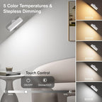 Hensam Battery Operated Wall Sconces, Wireless LED Wall Sconce Set of Two - Image 3