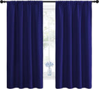 NICETOWN Curtains for Bedroom, All Season Thermal Insulated Solid Rod Pocket - Image 2