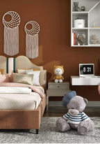 Safiyya Peel and Stick Wallpaper Dark Orange Contact Paper 393"x17.7" Solid - Image 2