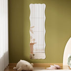 Wavy Shatterproof Full Length Wall Mirror Tiles, Unbreakable Acrylic Safety - Image 6